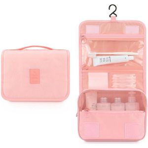 Without Lemon - Roze - Hangende Reistas - Toilettas - Cosmetica Organizer - Uitvouwbaar - 3 vakken - Handig voor op reis