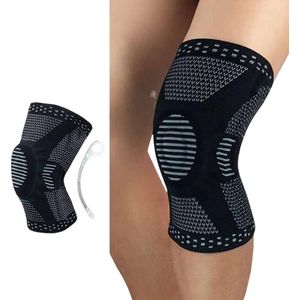 Chibaa - Knie band - Zwart - Maat: Large - Unisex - Knie Versterking - Orthopedische kniebrace voor kruisband - Knieband voor meniscus - Kniebeschermer - Patella - Compressie kniebandage blessure - Sporten - Bescherming