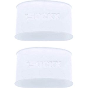 Sockx - Scheenbeschermer Bandjes - Guard Stay - Enkelbandjes Voetbal - Sokophouders - Siliconen - One Size - Wit