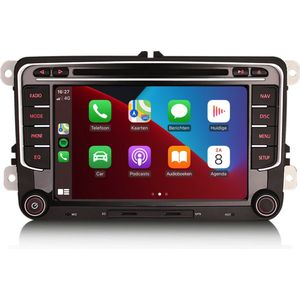 Cartronix - 2025 Model - Autoradio - Draadloos Apple Carplay & Android Auto - 4GB + 64GB - 8-Core Processor