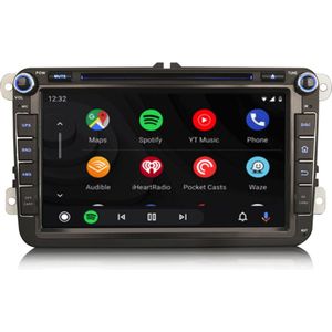 Cartronix - 2025 Model - Autoradio - Draadloos Apple Carplay & Android Auto - 4GB + 64GB - 8-Core Processor