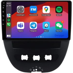 Denago DNG-A01 - Autoradio - Geschikt voor Toyota Aygo - Draadloos Apple CarPlay & Android Auto - 2GB + 32GB - Android 13