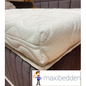 Maxibedden Dream - Topmatras - 80x200- Topper Matras HR Koudschuim - Hybrid - Topdekmatras - 7cm - Afritsbaar Wasbaar Tijk - Orthopedisch Purschuim - 4 Seizoens Topper Hotel XL - Anti Bacterieel - Gratis Retour