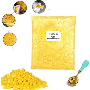 Bijenwas korrels - bijenwas - 1 kilo -  100% zuiver - bijenwas puur - bijenwas kaarsen maken - lippenbalsem maken - bijenwas wraps maken