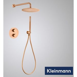 Kleinmann – Inbouw Regendoucheset – Geborsteld Brons – PVD coating – Inclusief Vernet Inbouwdeel