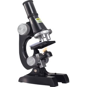ESSIBLE Microscoopset junior zwart 10-delig - Microscope - Microscopen - Microscopen Kinderen - Microscoop Junior - Microscoop Speelgoed - Inclusief Testtubes