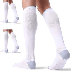 Travelhawk - Compressiekousen - Wit - 3 Stuks - Premium Compressiesokken