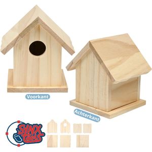 Synx Tools Vogelhuisje Hout - Vogelartikelen - Vogels accessoires