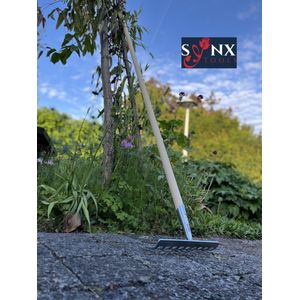 Synx Tools Tuinhark 10 Tanden verzinkt Hark - Harken - Bladharken - Bodembewerkers - Onkruidverwijderaar - Tuinartikelen - Compleet Incl. 150cm steel