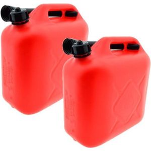 Synx Tools - Jerrycan - Rood - 2x 10L - Voor Brandstof en Water