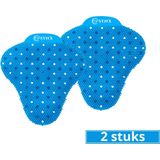 Urinoirmatje 2 Stuks - Blauw - Mintgeur - Anti-Spat Mat