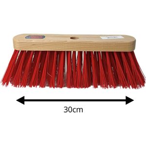 Synx Tools Nylon Straatbezem 30cm - Bezems - Straatbezem Kunststof haren - Bezem - Schrobborstels -