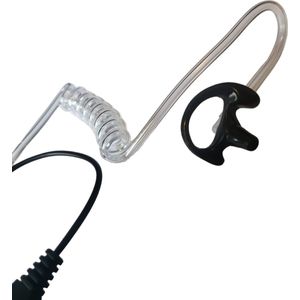 Horend Goed - Portofoon Oortje - Zwart - 2 Pins Headset voor Kenwood
