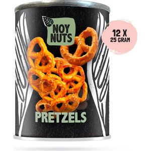 Pretzels noynuts blik 25 gram | 12 stuks