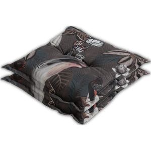 Madison - Zitkussen - Universeel - 2 stk. - 50x50 cm - Sofie Taupe - Hocker - Taupe