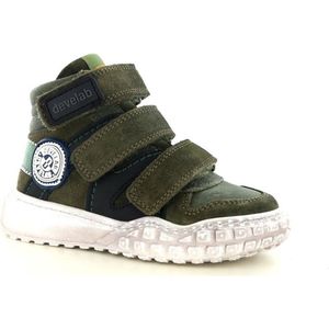 Develab 45689 Hoge sneakers - Leren Sneaker - Jongens - Groen - Maat 26