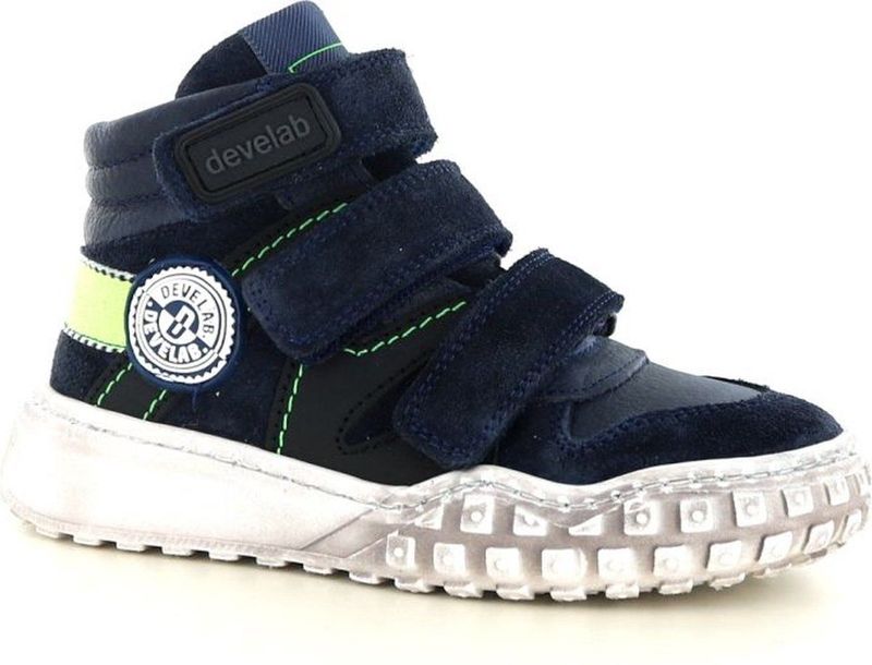 Develab - 45689 - Klittenbandschoen - Navy Nappa - Leer