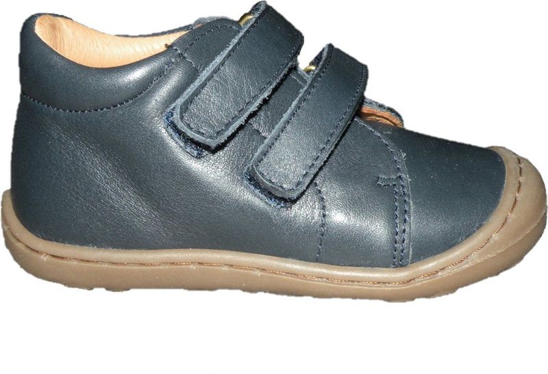 Develab - Halfhoge Schoen - Donker Blauw - Leder - Klittenband - Uitneembaar Voetbed