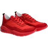Red-Rag - Sneakers - Rood - Suede