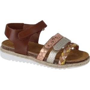Develab - 49000 - MeisjesSandalenKindersandalen - Kleur: Bruin - Maat: 28