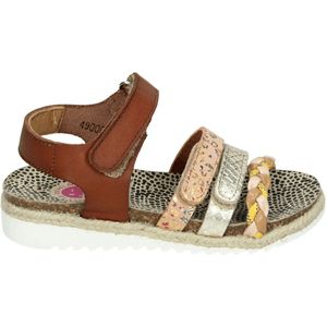 Develab 49000 - MeisjesSandalenKindersandalen - Kleur: Bruin - Maat: 31