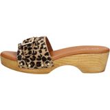 Red-Rag 79606 Hakken Dames - Bruin - Ponyhair - Tijgerprint