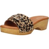 Red-Rag 79606 Hakken Dames - Bruin - Ponyhair - Tijgerprint