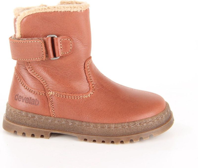 Develab - 45843-752 - Enkellaarzen - Bruin - Leer - Rubber