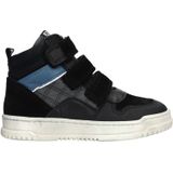 Develab - Mid Cut Velcro Sneakers - Blauw - Leer - Klittenband