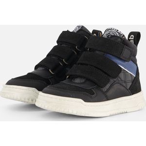 Develab - Mid Cut Sneakers - Blauw - Leer - Klittenband