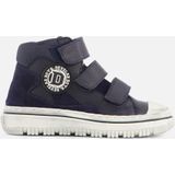 Develab Mid Cut Velcro Sneakers blauw Leer