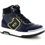 Develap Blauwe hoge veterschoen Leer