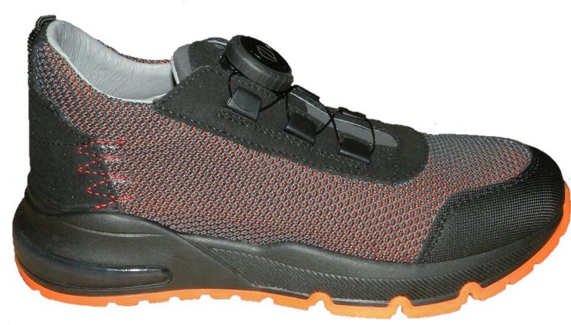 Red Rag - Lage Sneaker - Zwart Grijs - Leder - Veters met BOA