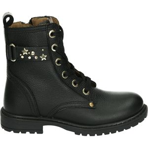 Develab Leren Veterboots Zwart