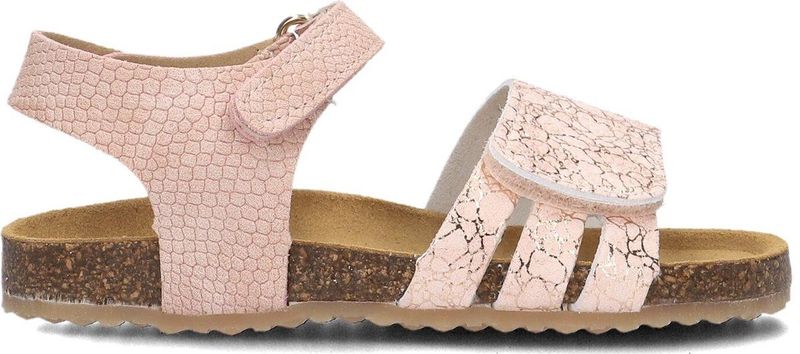 Develab - Sandaal - Pink Metallic - Kurken Voetbed - Verstelbare Klittenbanden