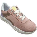 Develab - Lage Sneaker - Roze - Leder - Vetersluiting - Uitneembaar Voetbed