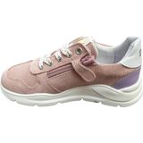 Develab - Lage Sneaker - Roze - Leder - Vetersluiting - Uitneembaar Voetbed
