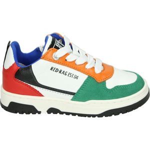 Red Rag - 13843 - Lage Schoenen - Wit/Beige - Leer/Suède - Rubber Zool