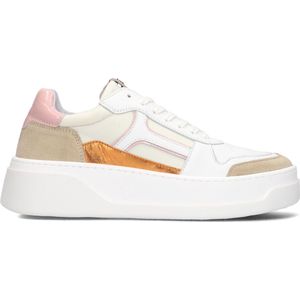 Sun68 Ally Solid Nylon Sneakers - Oranje - Textiel - Suède Panelen
