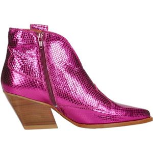 Red Rag Western Laarsjes Enkellaarsjes Hak - fuchsia - Maat 37