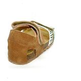 Develab - Sandaal - Cognac/Groen Metallic Accenten - Leder