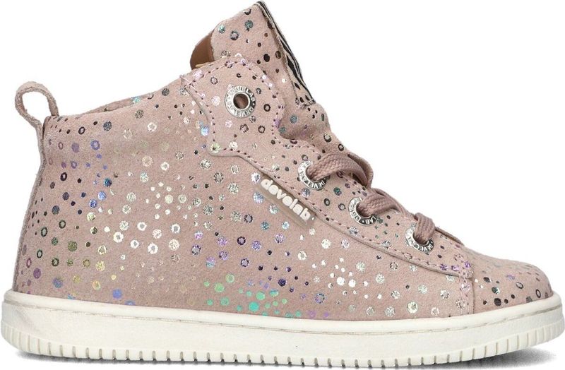 Develab - 44346 Veterboot - Old Pink - Suede - Metallic Opdruk