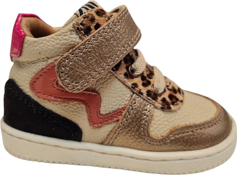 Develab 44352 Klittenbandschoen - Goud - Rubber - Kinderen