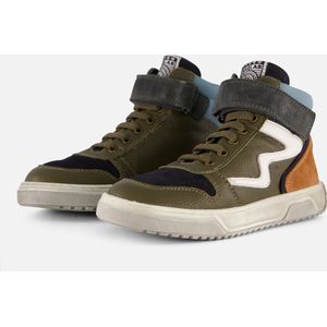 Develab 44357 Sneakers - Leren Sneaker - Jongens - Groen