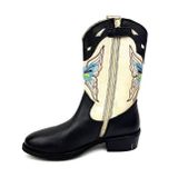 Develab - 44382 - Enkellaarzen - Groen - Leer