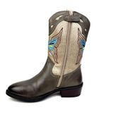 Develab - 44382 - Enkellaarzen - Groen - Leer