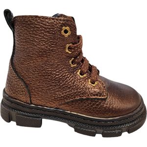 Develab 42934 371 Meisjes Veterboots - Brons Metallic