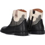 Develab - 42938-929 - Enkellaarzen - Zwart - Leer - Rubber Zool