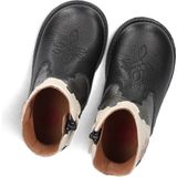 Develab - 42938-929 - Enkellaarzen - Zwart - Leer - Rubber Zool