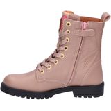 Develab - Bikerboot - Old Pink - Nappa Leer - Vetersluiting en Ritssluiting